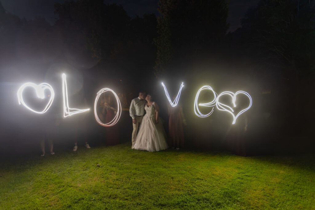 Lightpanting bei der Hochzeit
